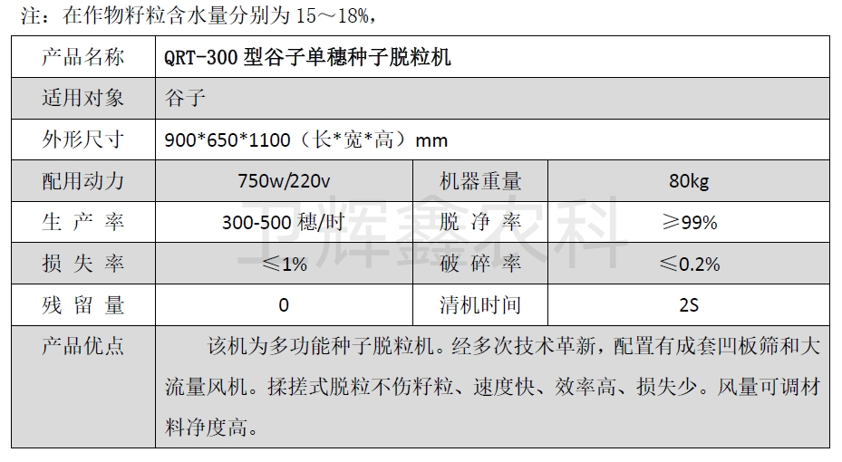 300谷子单